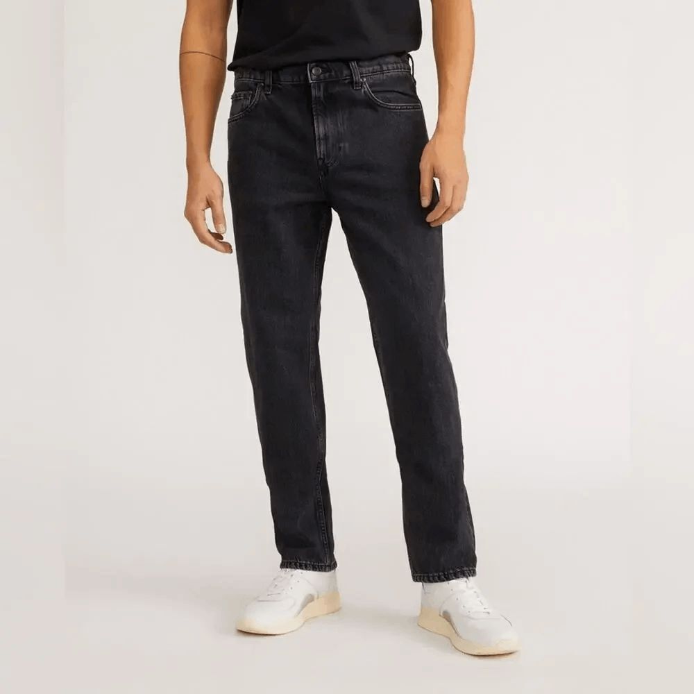 Everlane Washed Black Denim The Authentic Straight Jeans Men's Size 32x28